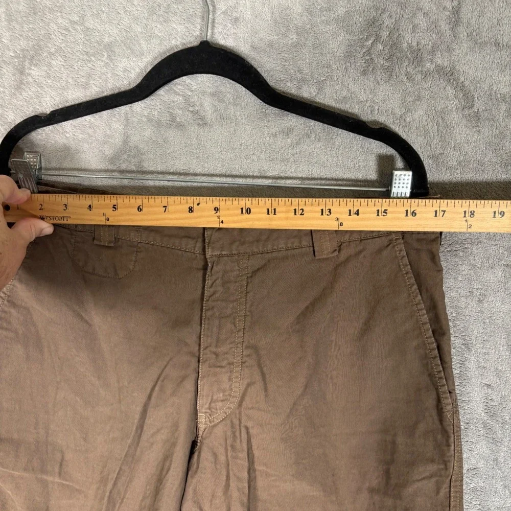 Armani Vintage Jeans Mens Brown Cotton Straight Leg Chino Pants Italy US 36x32